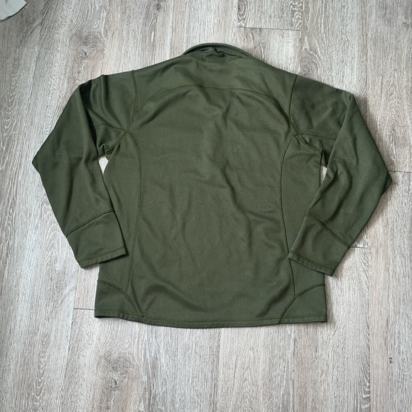 The north face Olive Green Quarter-Zip Pullover sweater  size large - Picture 5 of 5